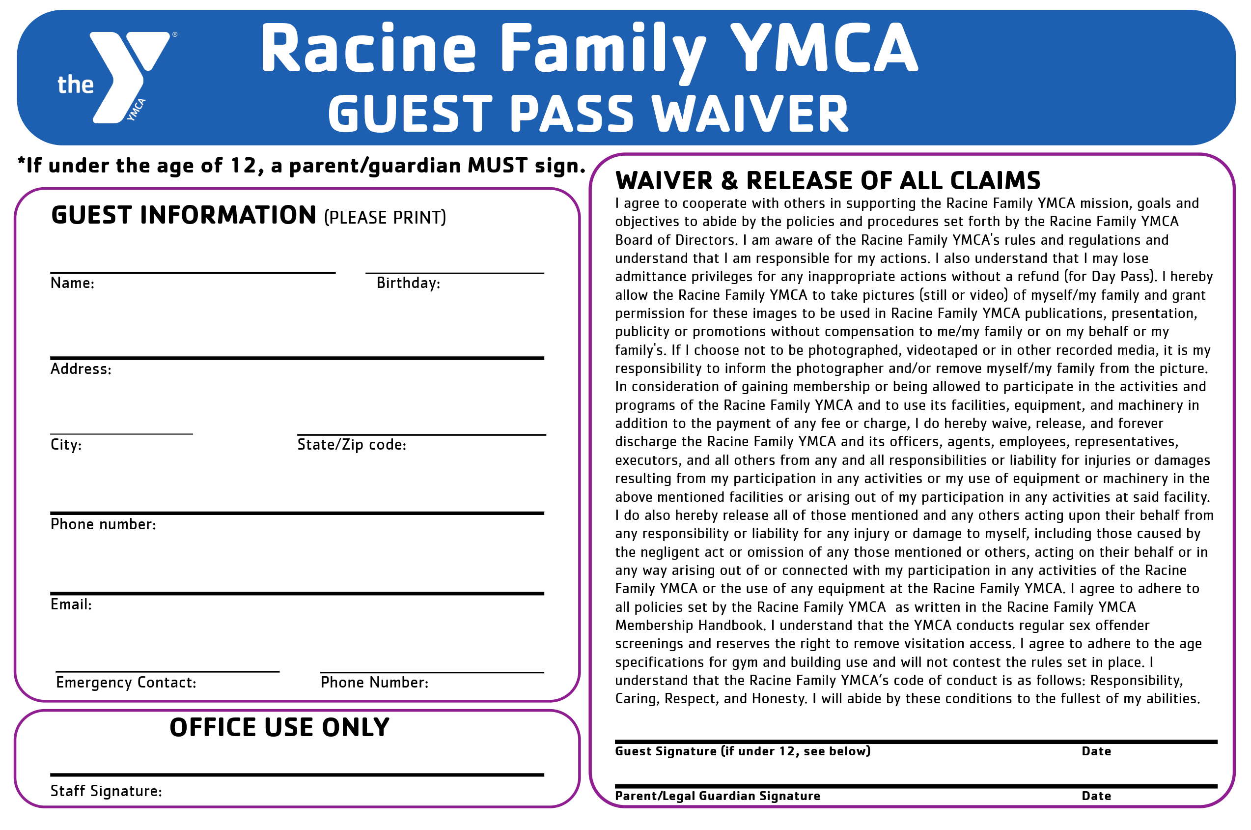 guest waiver